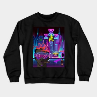 CyberPunk Futuristic Anime Crewneck Sweatshirt